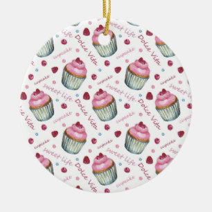 Aquarellkuchen Keramik Ornament