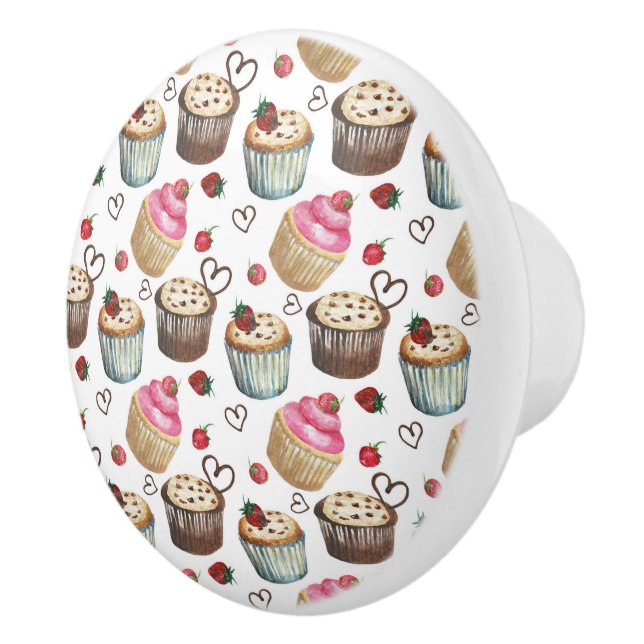 Aquarellkuchen Keramikknauf (Rechts)