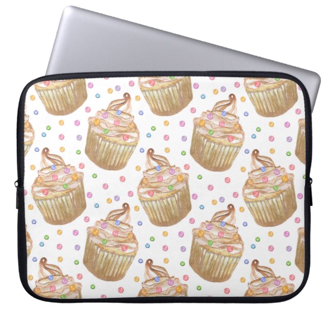 Aquarellkuchen Laptopschutzhülle (Vorderseite)