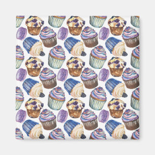Aquarellkuchen Magnet