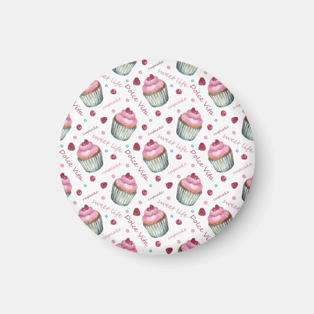 Aquarellkuchen Magnet (Vorne)