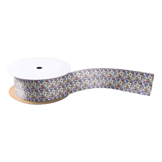 Aquarellkuchen Satinband (Spule)