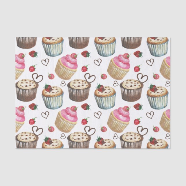 Aquarellkuchen Seidenpapier (Vorderseite)