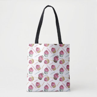 Aquarellkuchen Tasche