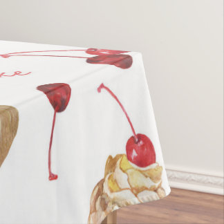 Aquarellkuchen Tischdecke