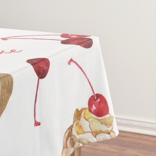 Aquarellkuchen Tischdecke (Beispiel)