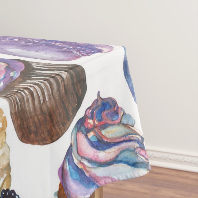 Aquarellkuchen Tischdecke (Beispiel)