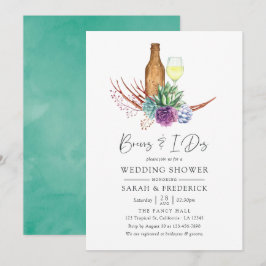 Aquarellkulente brechen vor dem I Dos Einladung