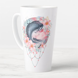 Aquarellkunde Astrologie Zodiac-Zeichen Monogram Milchtasse
