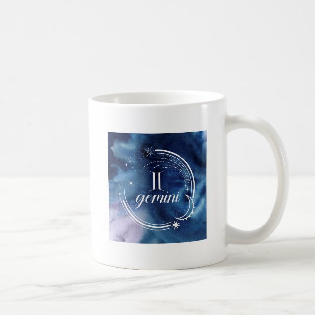 Aquarellkunde - Gemini Kaffeetasse (Rechts)