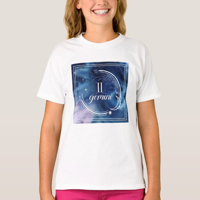 Aquarellkunde - Gemini T-Shirt (Vorderseite)