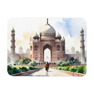 Aquarellkunst Delhi Magnet