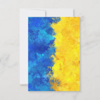 Aquarellkunst ukrainische Flagge