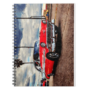 Aquarellkunst von 1956 Chevrolet Bel Air Notizblock
