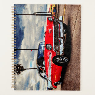 Aquarellkunst von 1956 Chevrolet Bel Air Planer
