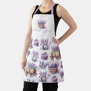 Aquarelllavender Blume Business Schürze