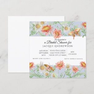 Aquarelllavender Elfenbeinblume Brautparty Einladung