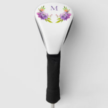 Aquarelllavender Floral Monogram