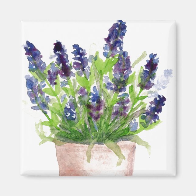Aquarelllavender Magnet (Vorne)