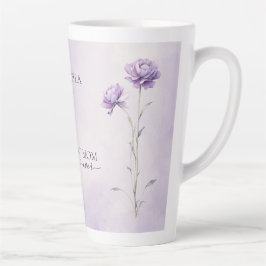 Aquarelllavender Meadow Wildblume Beste Mama Milchtasse