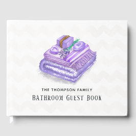 Aquarelllavender Olive Soap Badezimmer Gästebuch