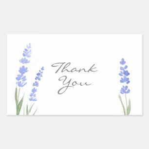 Aquarelllavender Rechteckiger Aufkleber
