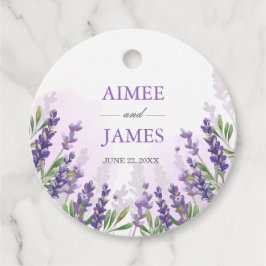Aquarelllavender Romatic Floral Rustikal Lila Geschenkanhänger