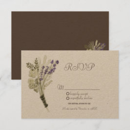 Aquarelllavender Rustikale Botany Kraft UAWG Einladung