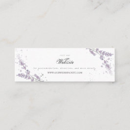 Aquarelllavender Webseite für Hochzeitsseminare Mini Visitenkarte