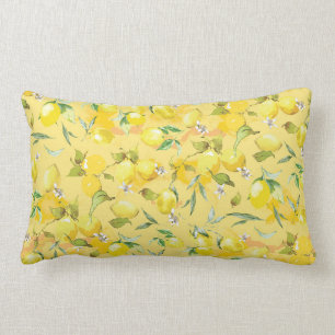 Aquarelllemon IV Lendenkissen