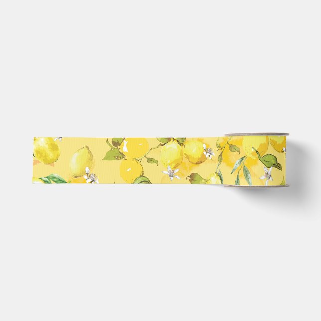 Aquarelllemon IV Ripsband (Vorderseite)