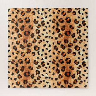 Aquarellleopard Print: Exotic Fur Textur