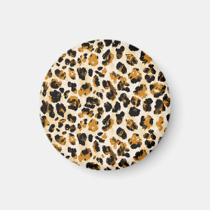 Aquarellleoparde, Farbverlauf von Krawatte und Far Magnet