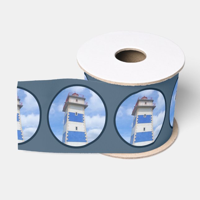 Aquarellleuchtturm Ripsband (Spule)