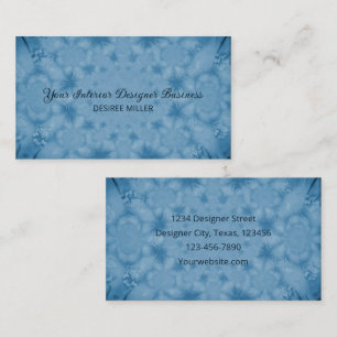 Aquarelllicht Blaue Vintage Antike Textur Visitenkarte