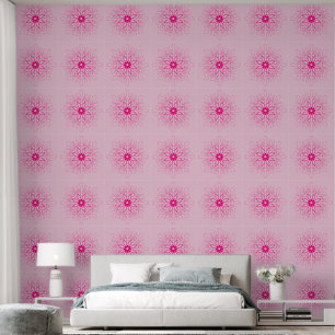 Aquarelllicht Rosa elegante florale botanische Tapete