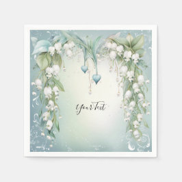 Aquarelllien im Tal Napkins Serviette