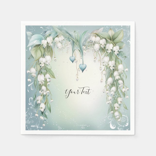 Aquarelllien im Tal Napkins Serviette (Vorderseite)