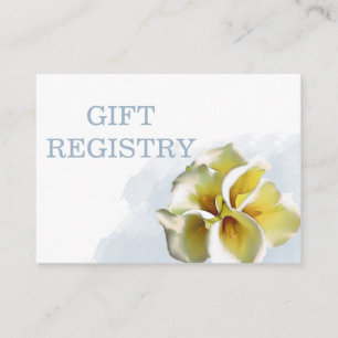 Aquarelllienlililis Hochzeitsgeschenk Begleitkarte