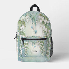 Aquarelllische Tal-Rucksäcke Nähtasche schneiden Bedruckter Rucksack