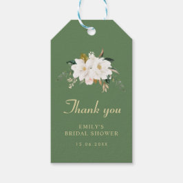 Aquarellmagnolia Blumengebirge Brautparty Geschenkanhänger
