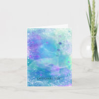 Aquarellmaid Schwanz Fantasy Danke Karte