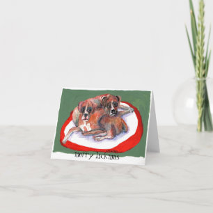 Aquarellmalerei 2 Weihnachtsbroschüre Karte