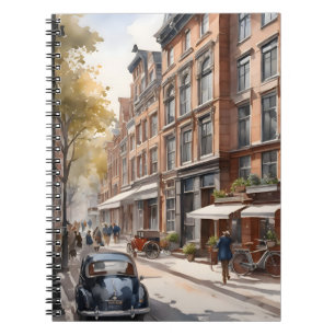 Aquarellmalerei Amsterdam Notizblock