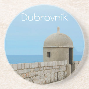 Aquarellmalerei an der Stadtmauer von Dubrovnik Getränkeuntersetzer