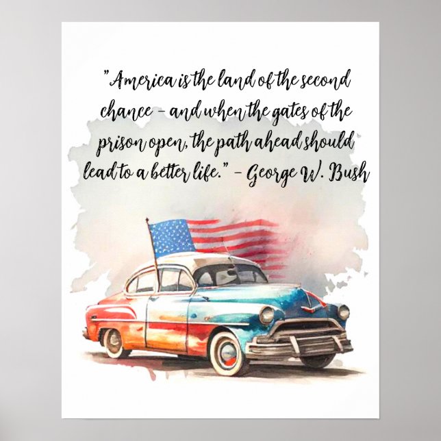 Aquarellmalerei auf Vintage Car Poster (Vorne)