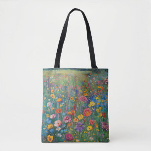 Aquarellmalerei auf Wildblume Tasche