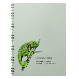 Aquarellmalerei Chameleon Notizblock