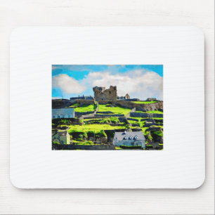 Aquarellmalerei der Inishmore-Landschaft Mousepad