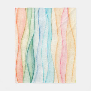 Aquarellmalerei Fleecedecke